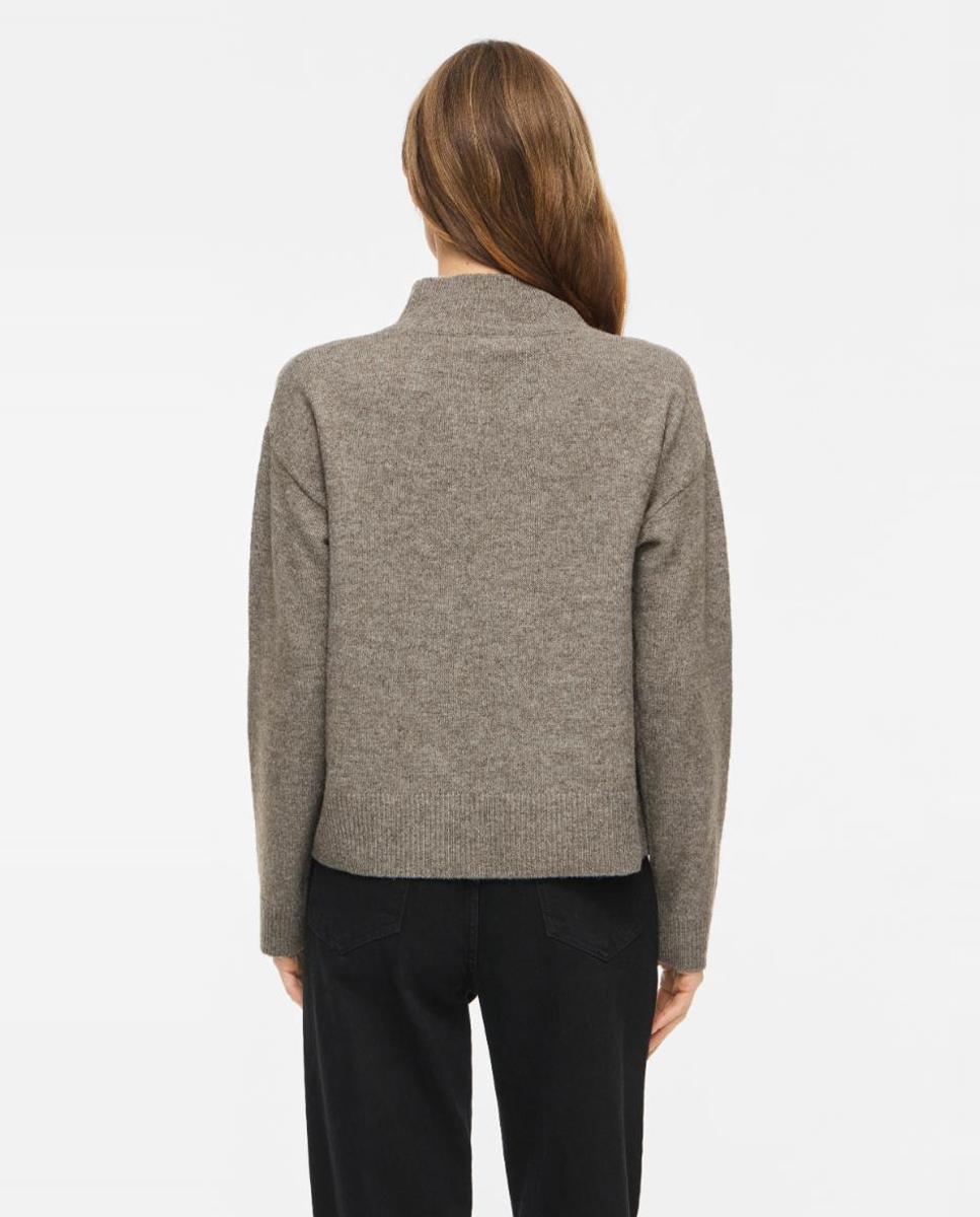 Imagen 3 de Jersey de mujer con cuello alto y manga larga - Vila - Topo Topo