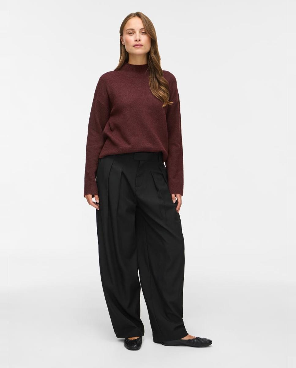 Imagen 4 de Jersey de mujer con cuello alto y manga larga - Vila - Berenjena Berenjena