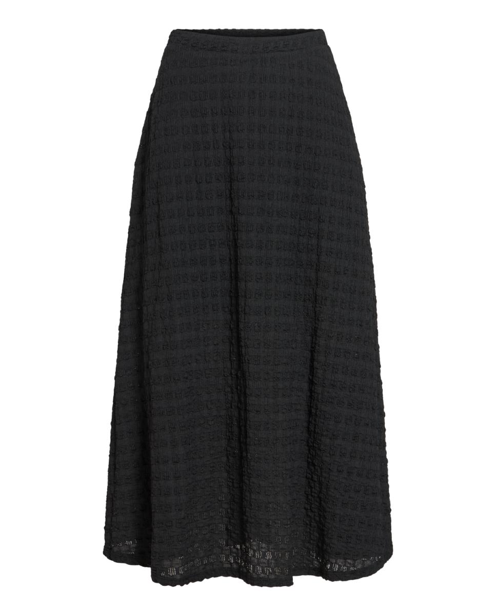 Saia Midi Fluida Preto-3