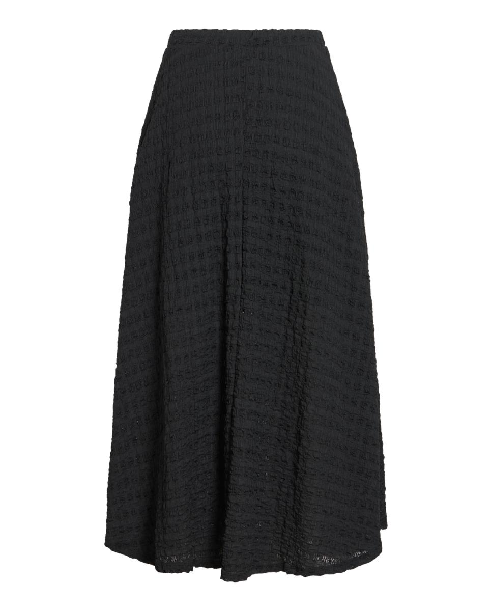 Saia Midi Fluida Preto-4