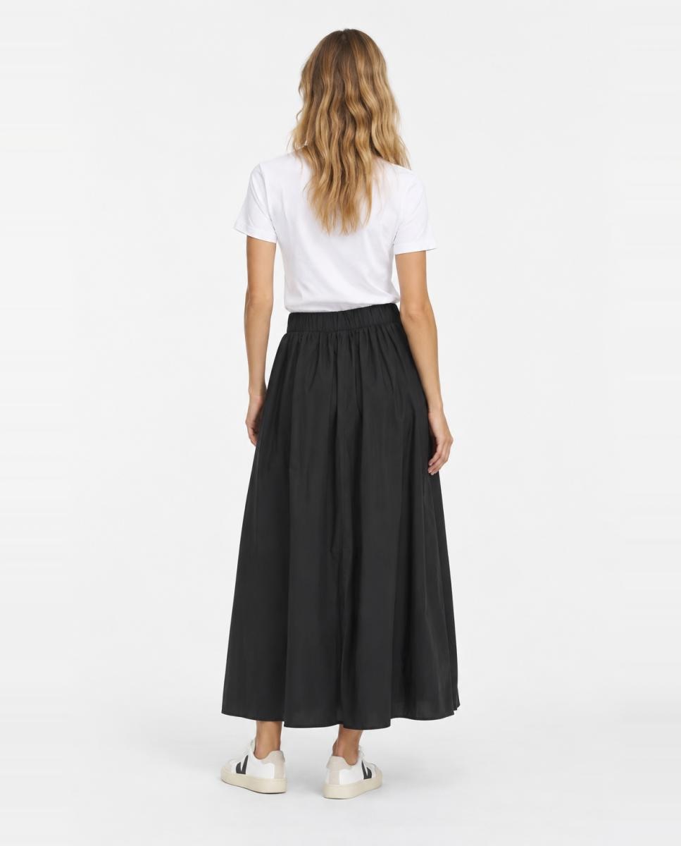 Imagen 2 de Falda midi de caída recta - Vila - Negro Negro