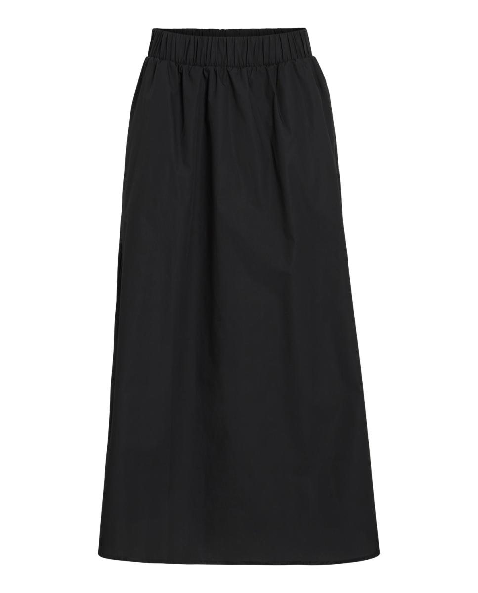 Imagen 3 de Falda midi de caída recta - Vila - Negro Negro