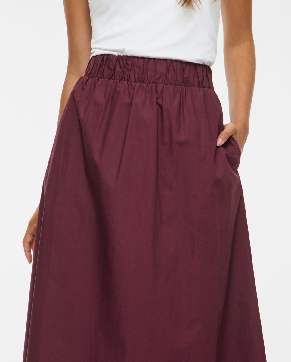 Saia Midi Regular Bordeaux-3