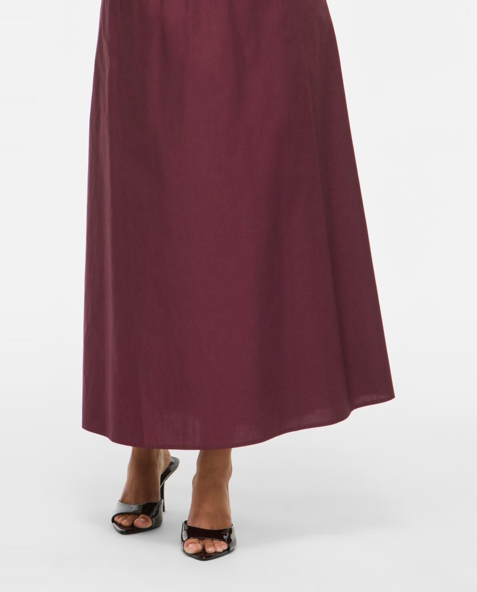 Saia Midi Regular Bordeaux-5