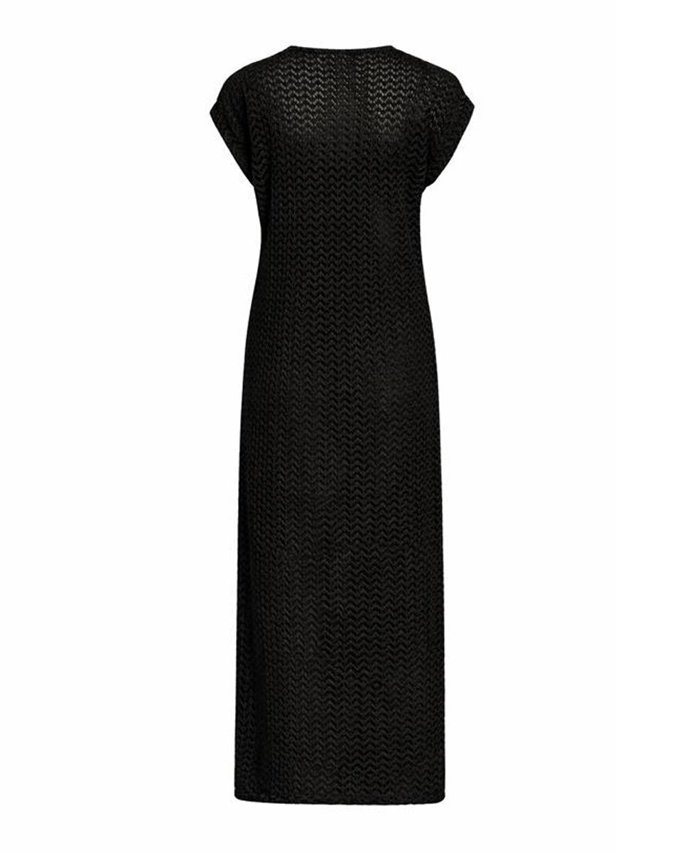 Vestido Midi com Rendilhados Azul-marinho-4