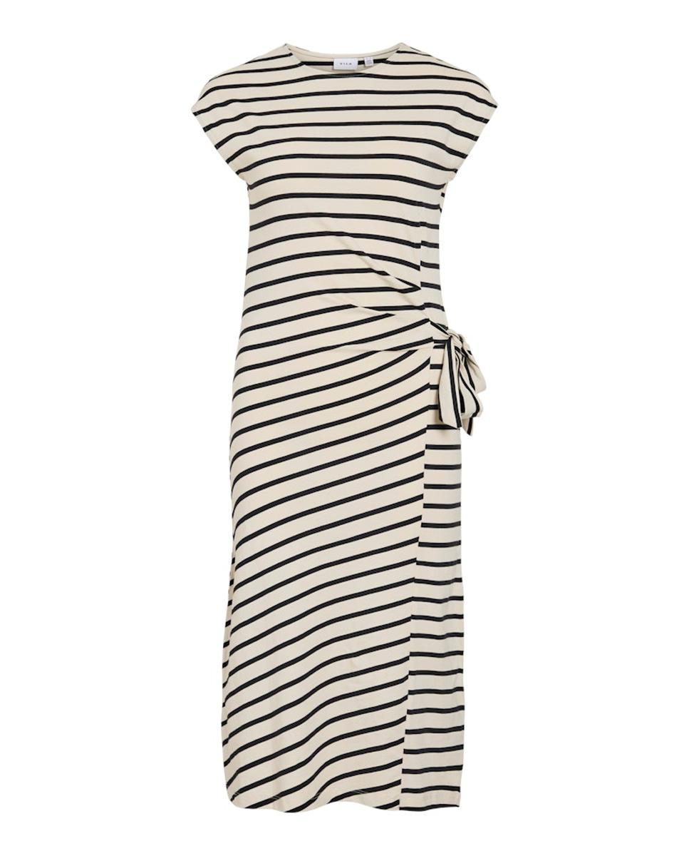 Vestido midi de algodão orgânico Preto-6