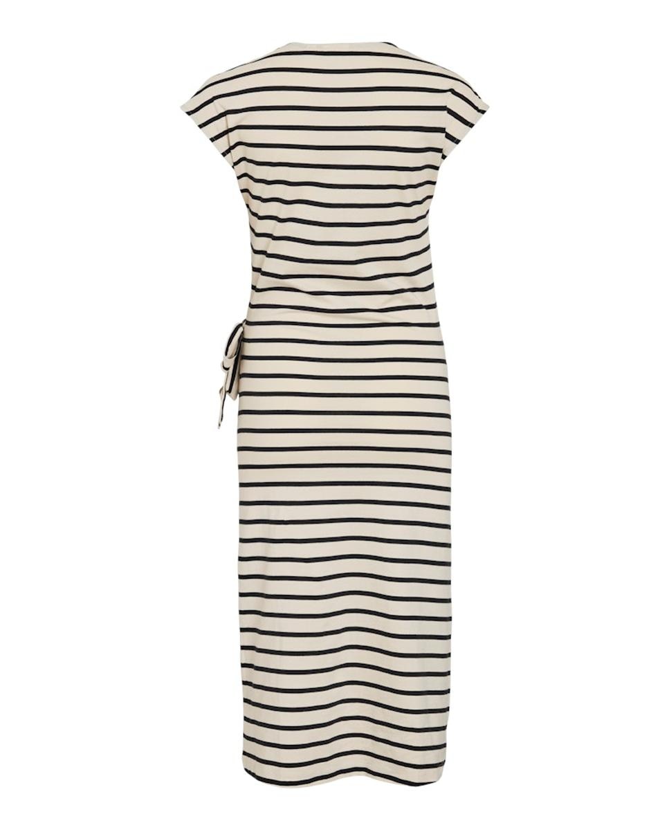 Vestido midi de algodão orgânico Preto-7