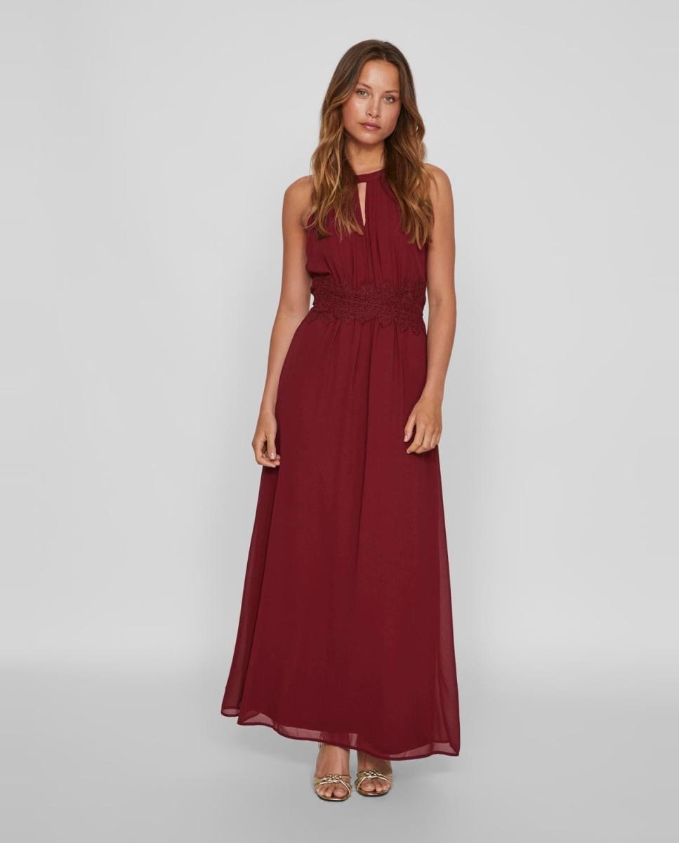 Imagem 0 de Vestido comprido com gola halter