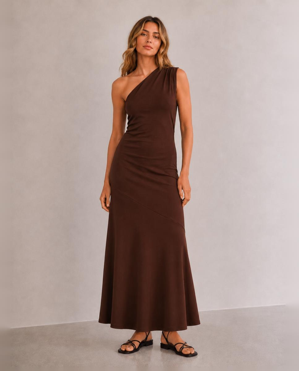 Vila - Vestido de mujer asimétrico sin mangas.