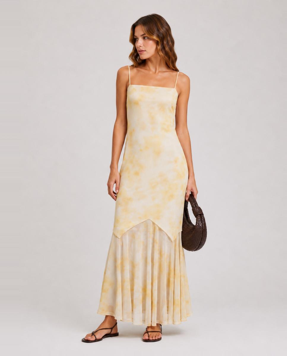 Imagem 0 de Vestido Midi com Decote Regular