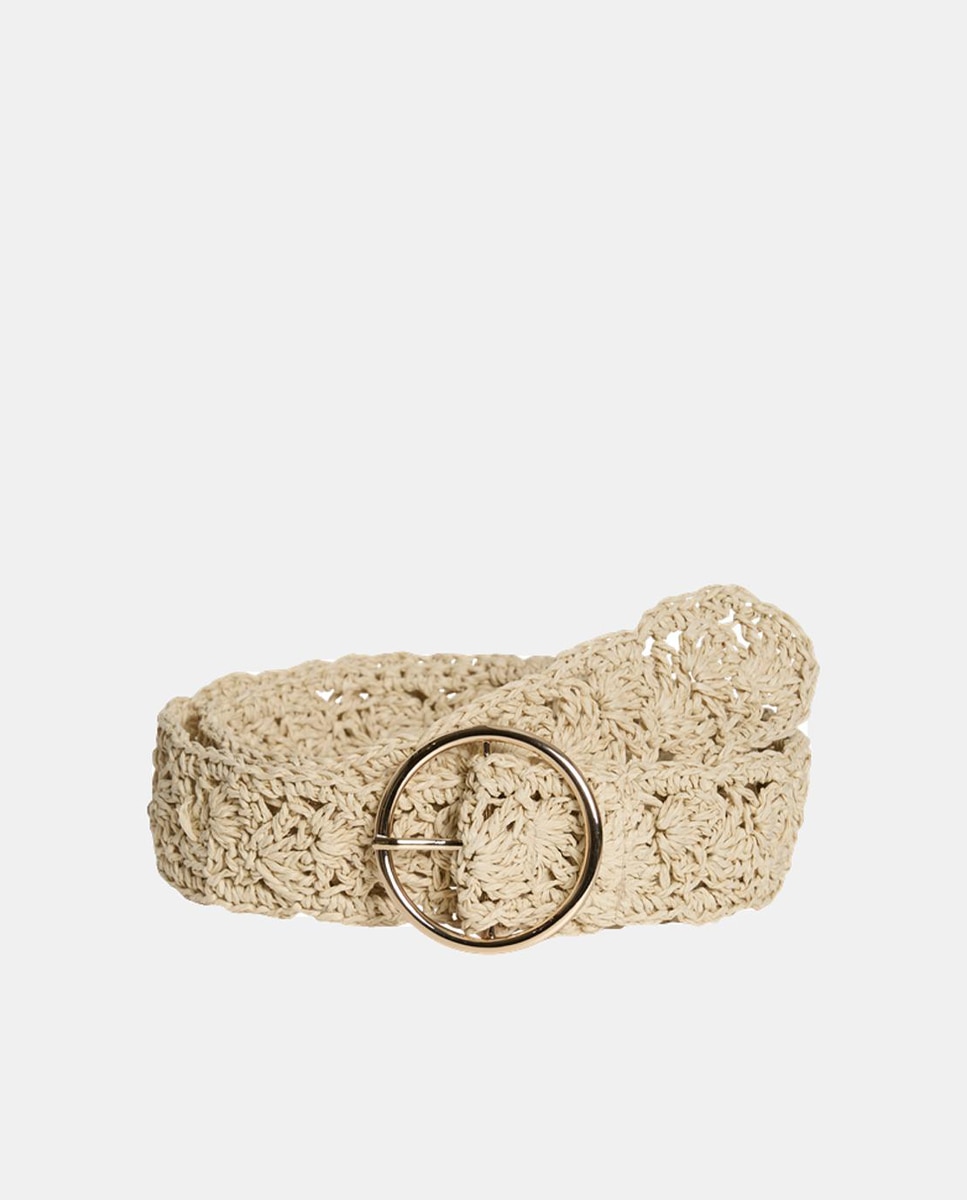 Imagem 0 de Cinto em Tecido Macramé com Fivela Redonda