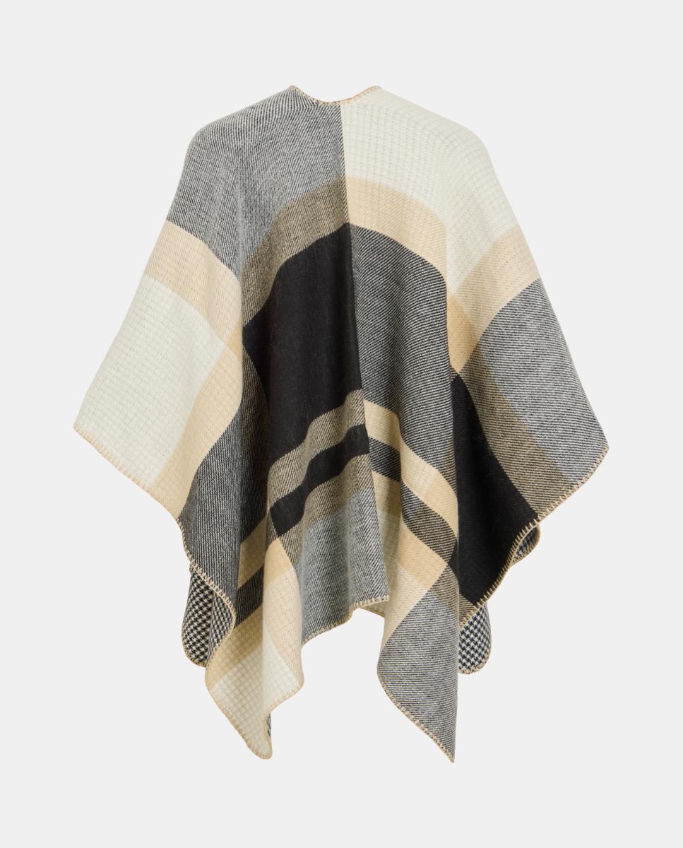 Poncho ou Capa Aberta Preto-5