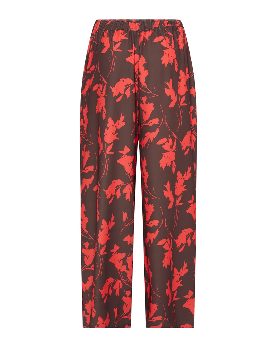 Calças de Pijama com Estampado Vermelho-8