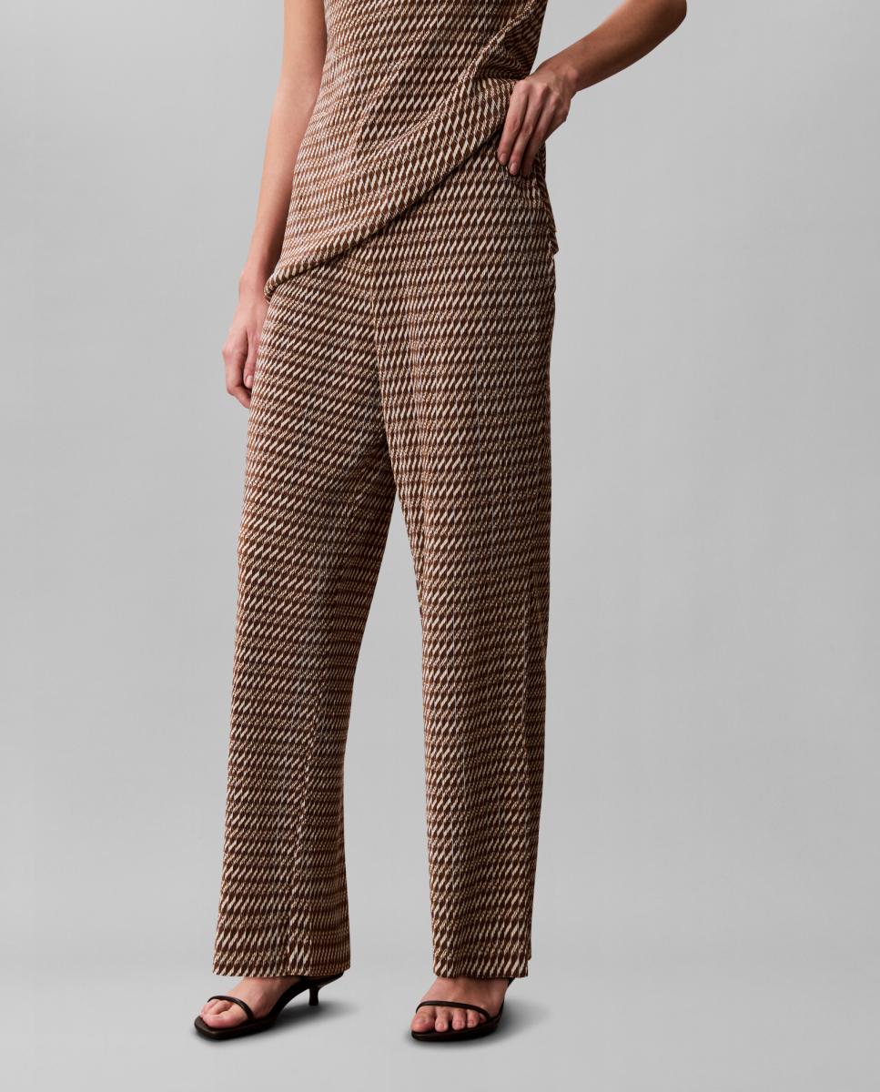 Imagem 0 de Calças Plissadas com Estampado