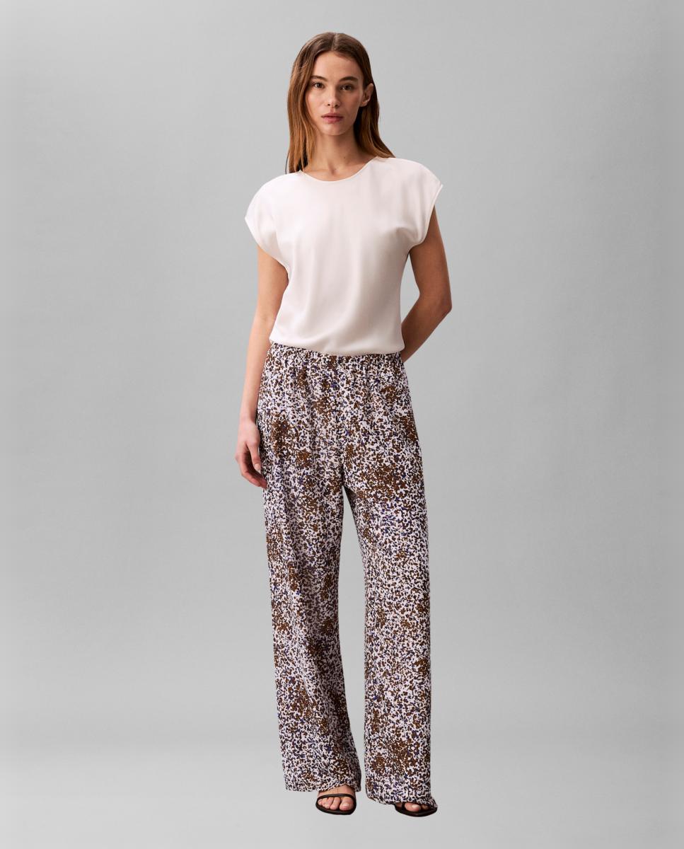 Imagem 0 de Calças fluidas estampadas