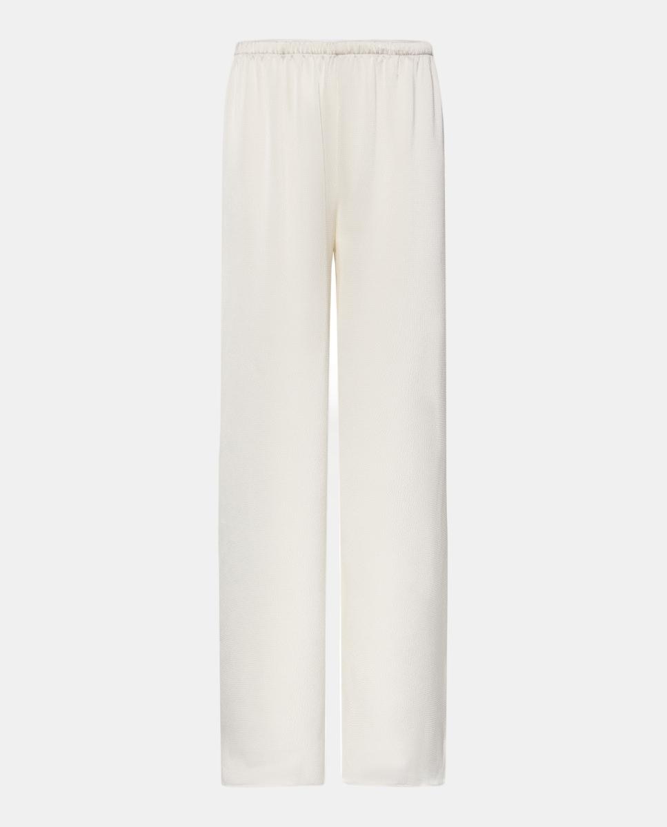 Calças de Cetim Pull On Branco-7