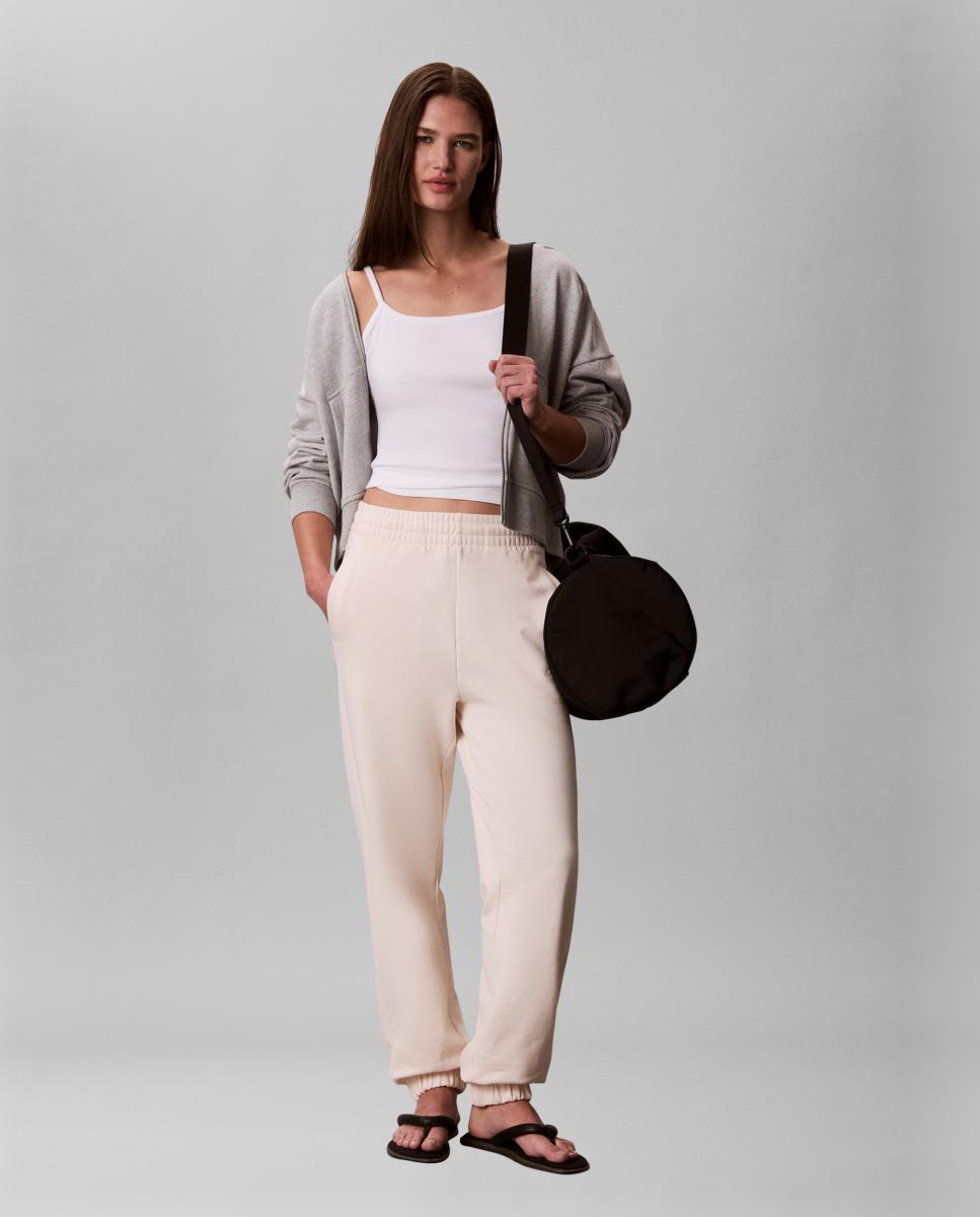 Joggers de Felpa com Logótipo Branco-5