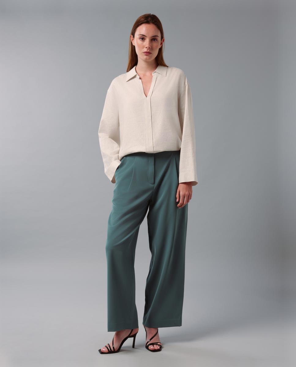 Calvin Klein - Pantalón de mujer pull on de traje.
