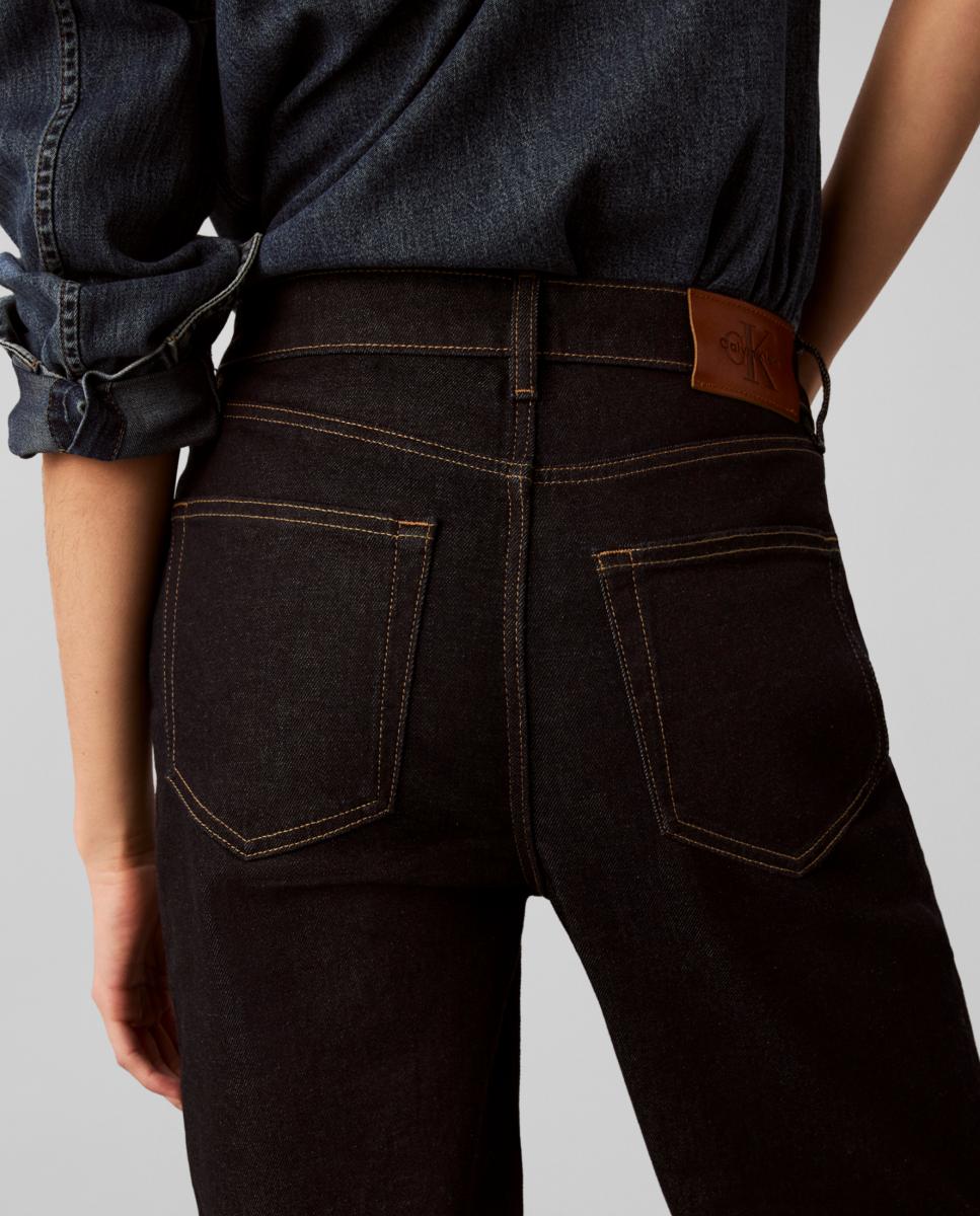Jeans Loose de Cintura Subida Azul-5