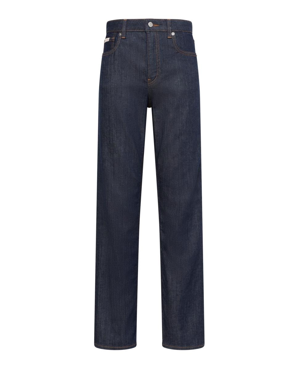 Jeans Loose de Cintura Subida Azul-7