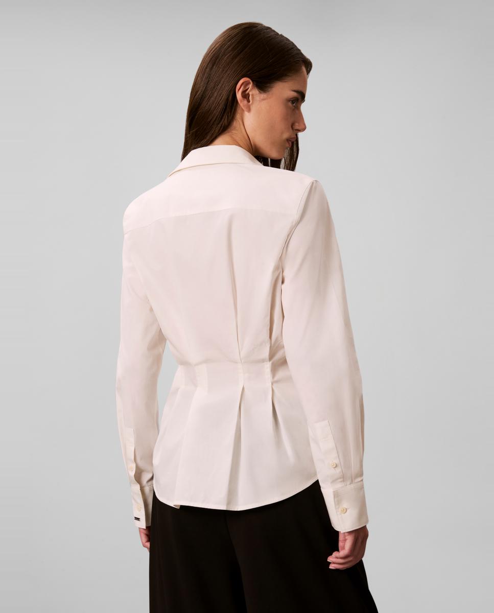 Camisa de mujer popelín entallada - Calvin Klein - Blanco Blanco-2