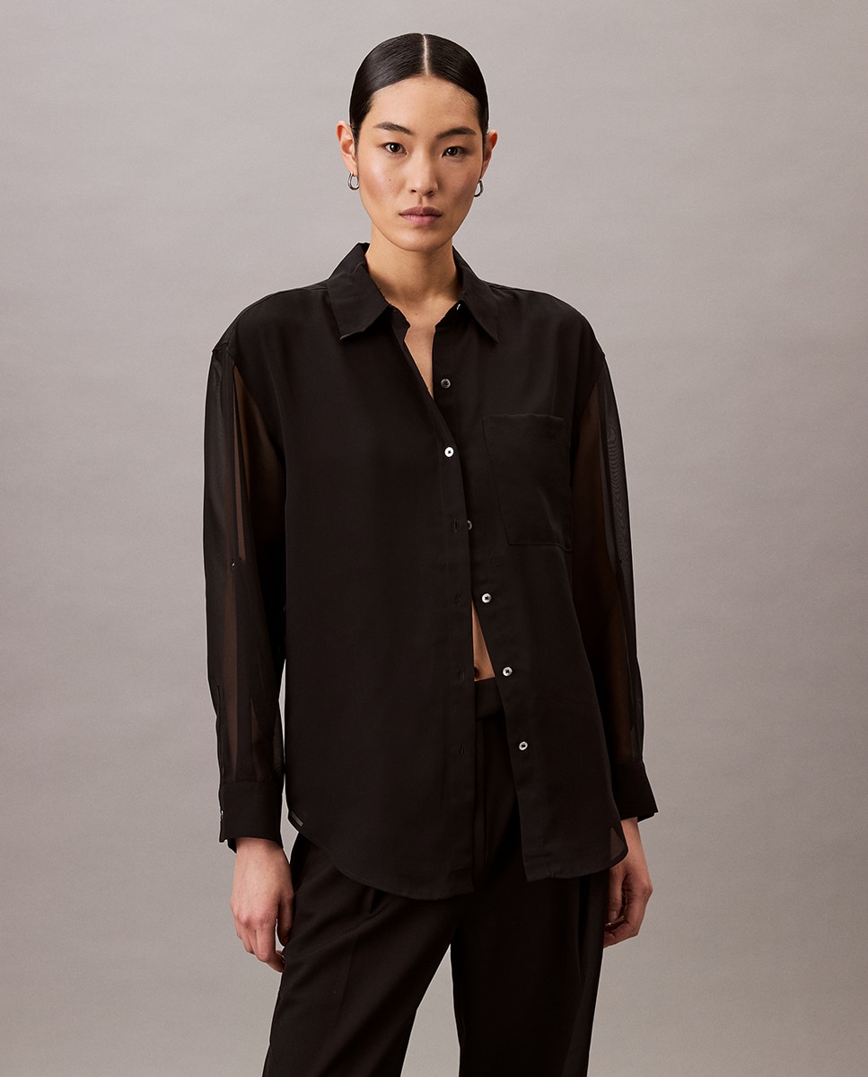 Blusa Tipo Camiseiro Preto-1