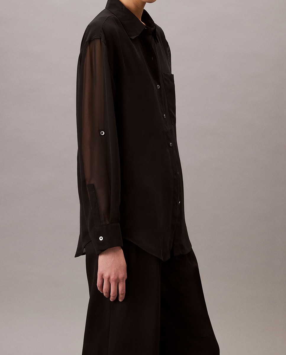 Blusa Tipo Camiseiro Preto-4