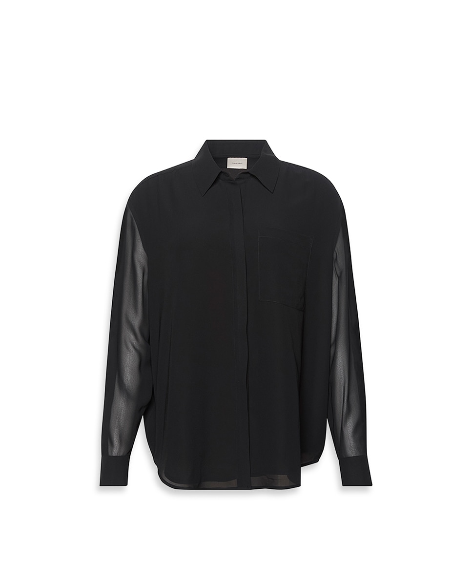 Blusa Tipo Camiseiro Preto-6