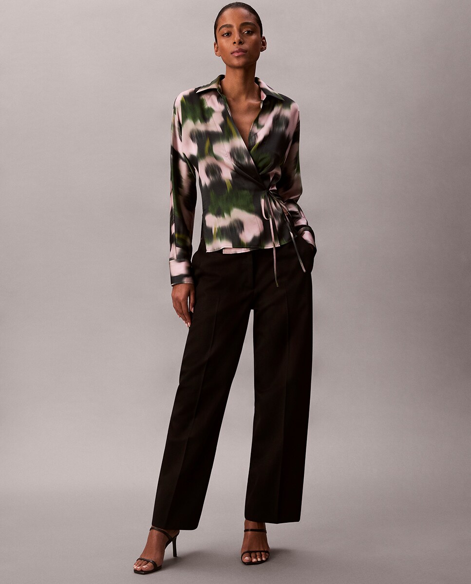 Moda Blusas Calvin Klein Mujer El Corte InglÃ©s Camisa Satinada De