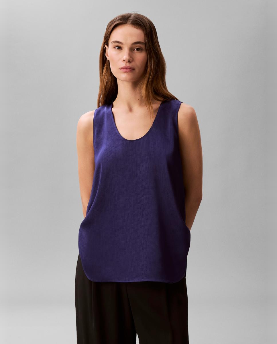 Calvin Klein - Camisa de mujer de tirantes de satén.
