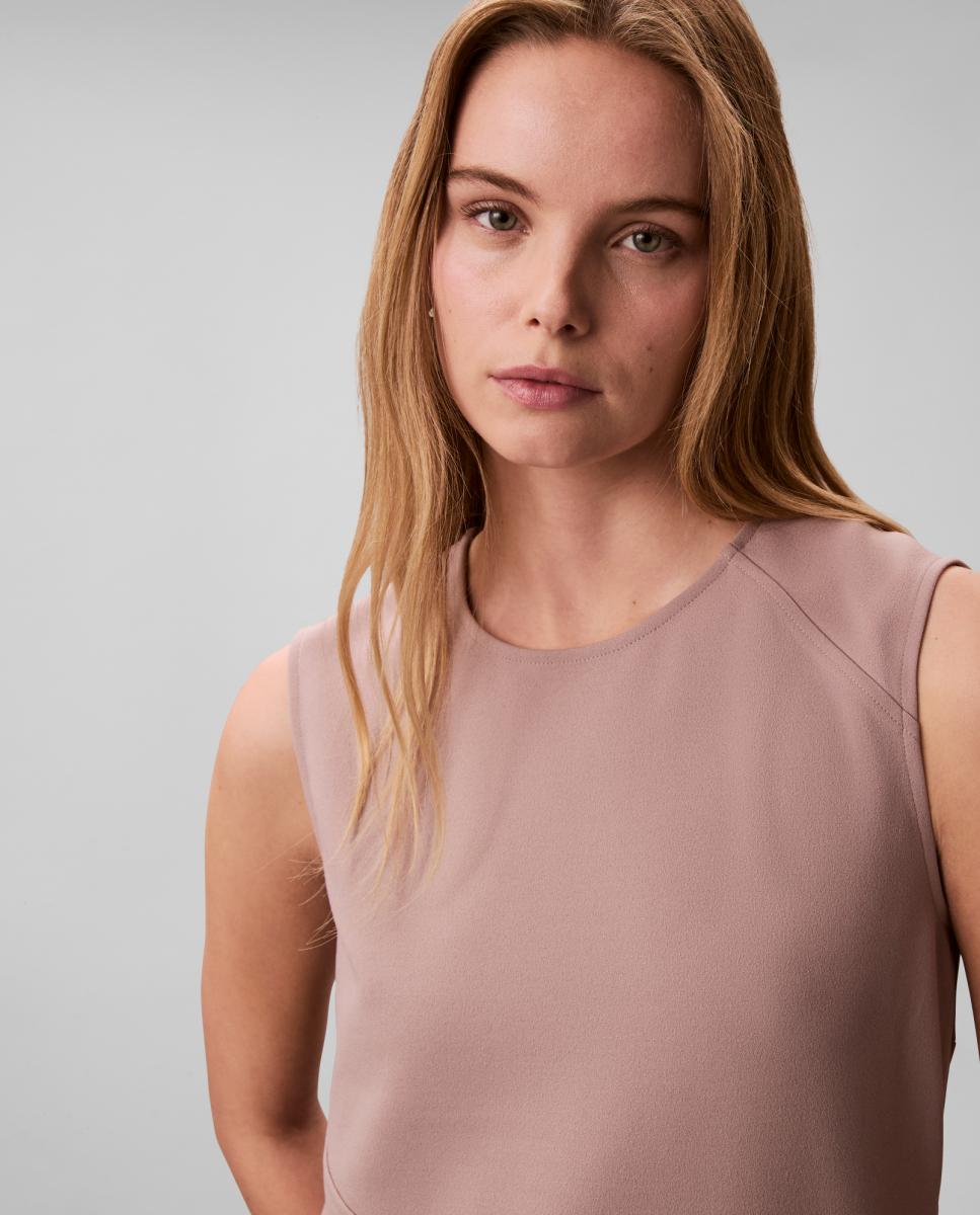 Top de Crepe Elástico Taupe-3