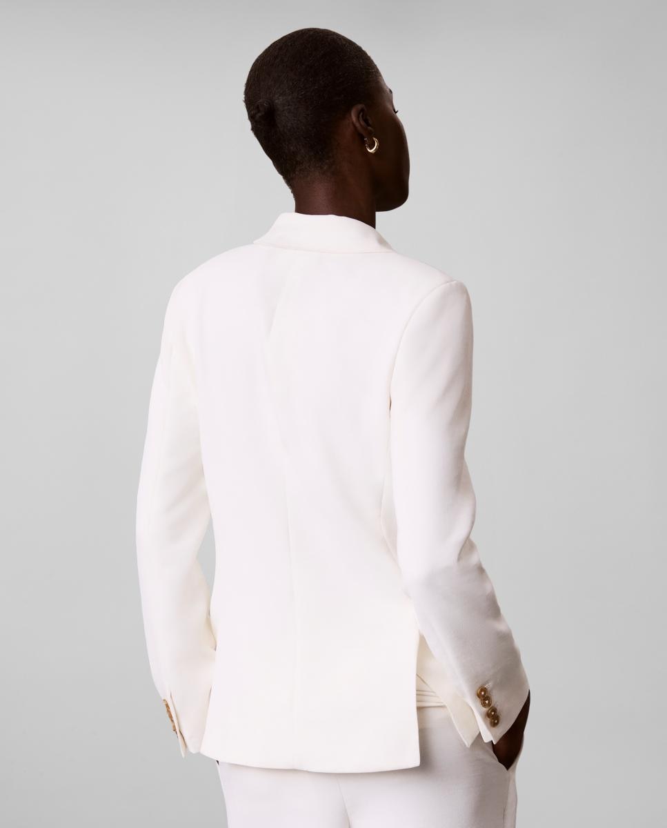 Blazer de mujer doble botonadura - Calvin Klein - Blanco Blanco-5