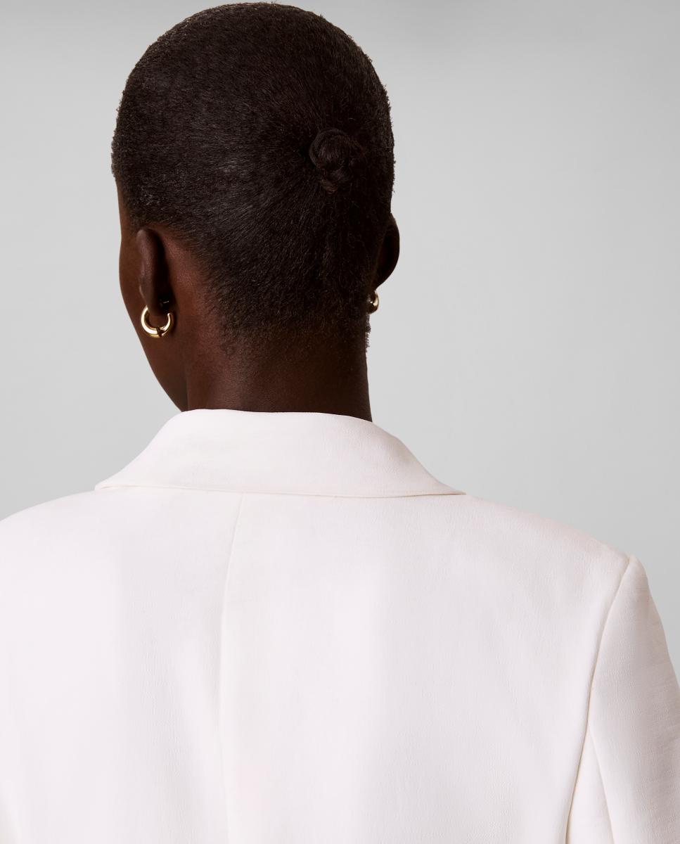 Blazer de mujer doble botonadura - Calvin Klein - Blanco Blanco-6