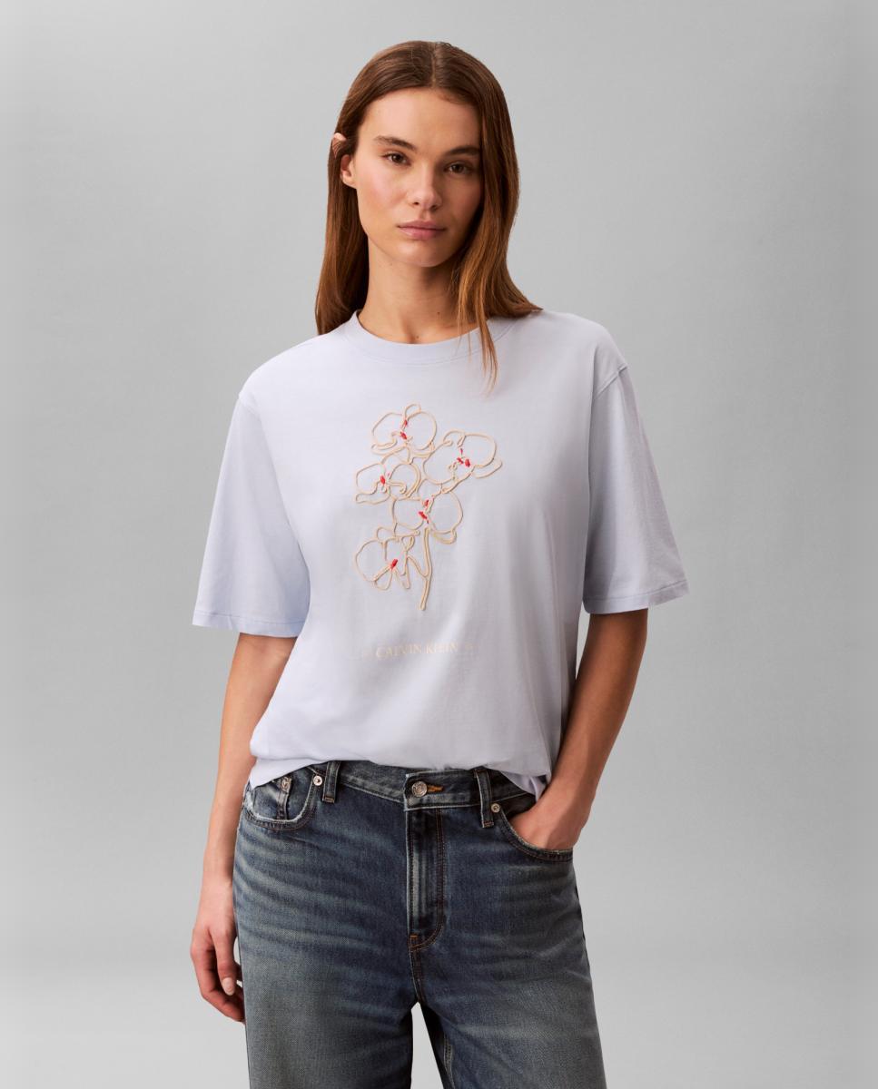 Imagem 0 de T-shirt Gráfica Bordada