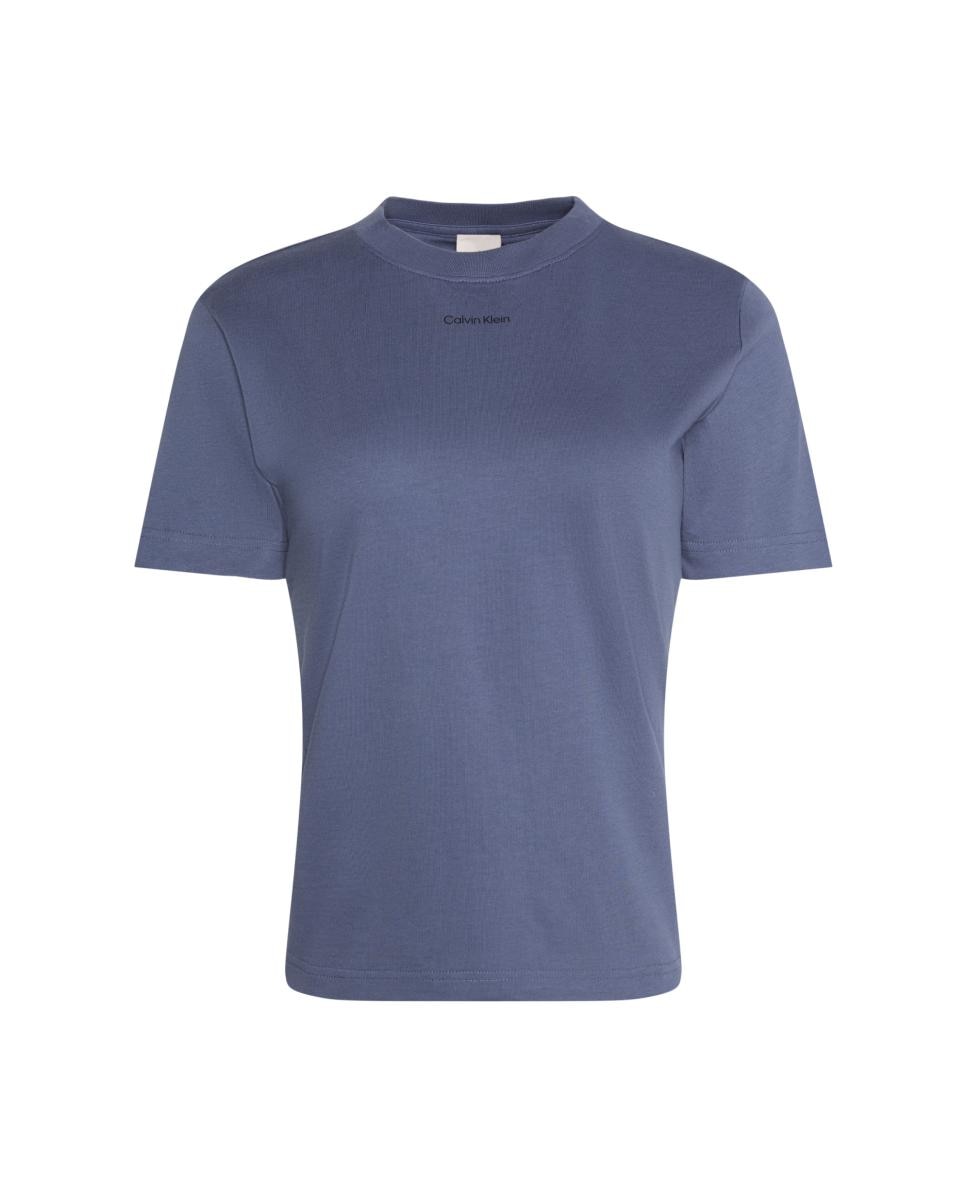 T-shirt de mulher com manga curta Azul-índigo-6