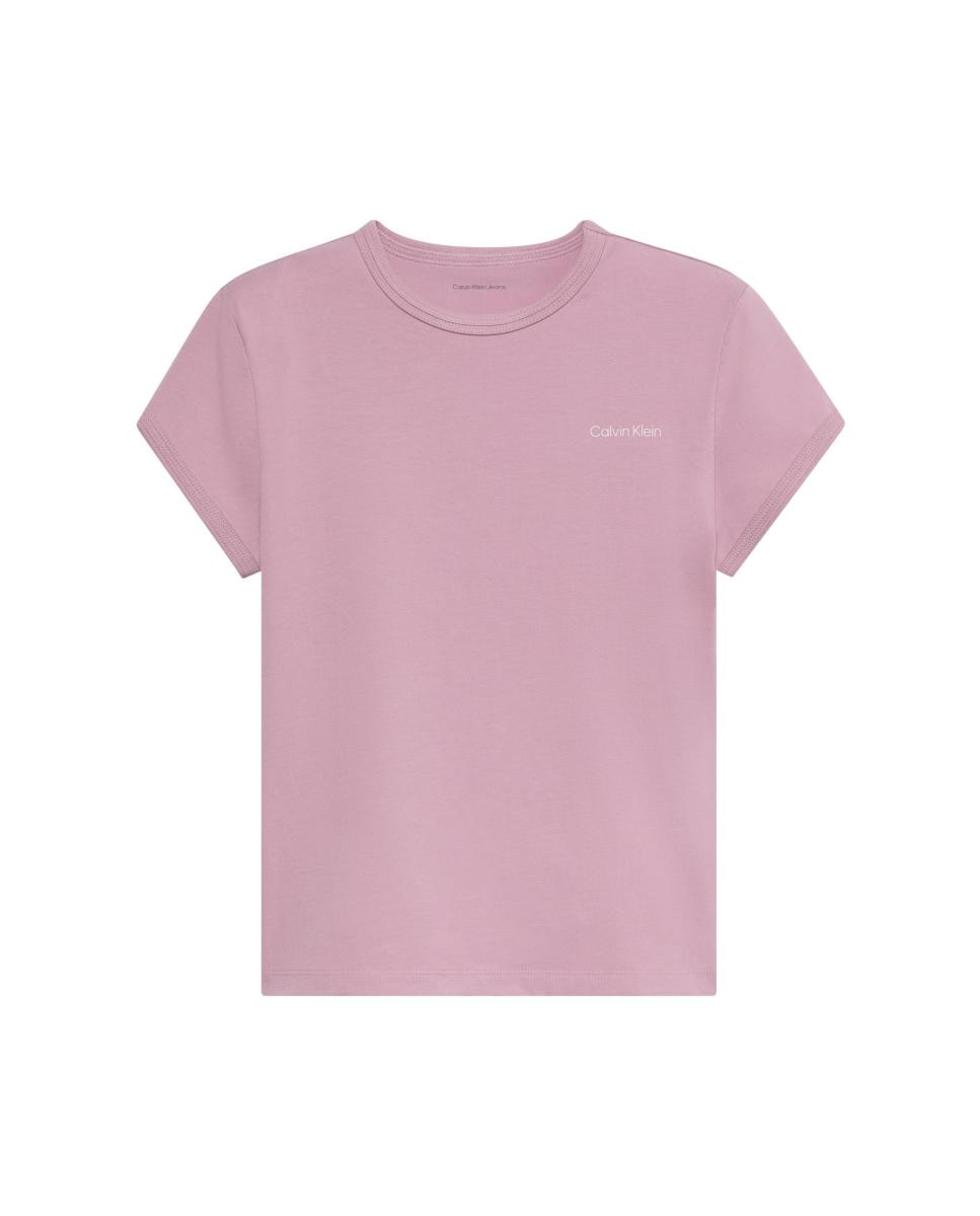 T-shirt de mulher com manga curta Lilás-5
