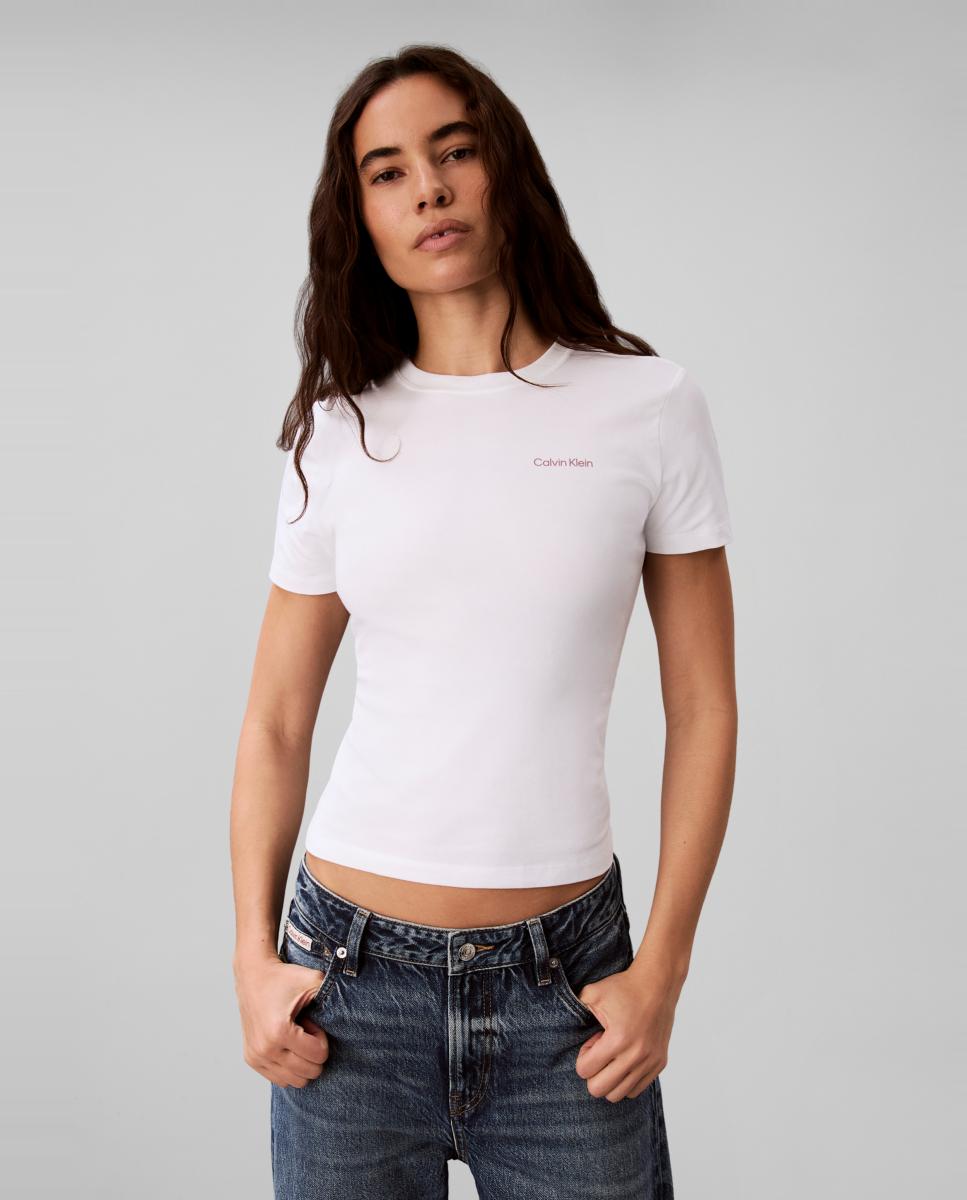 Imagen 0 de Camiseta de mujer manga corta Blanco