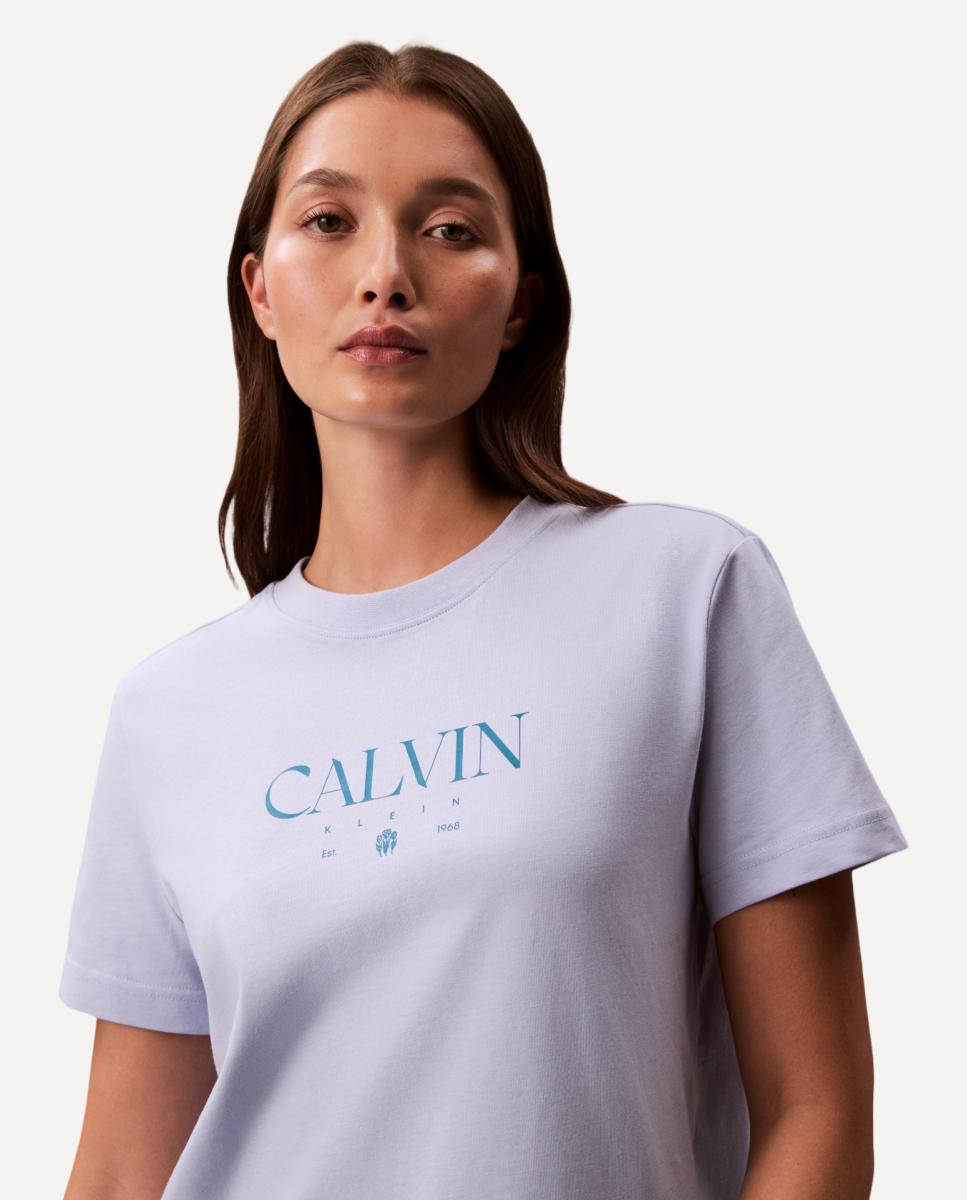 T-shirt com Logótipo Azul-claro-2