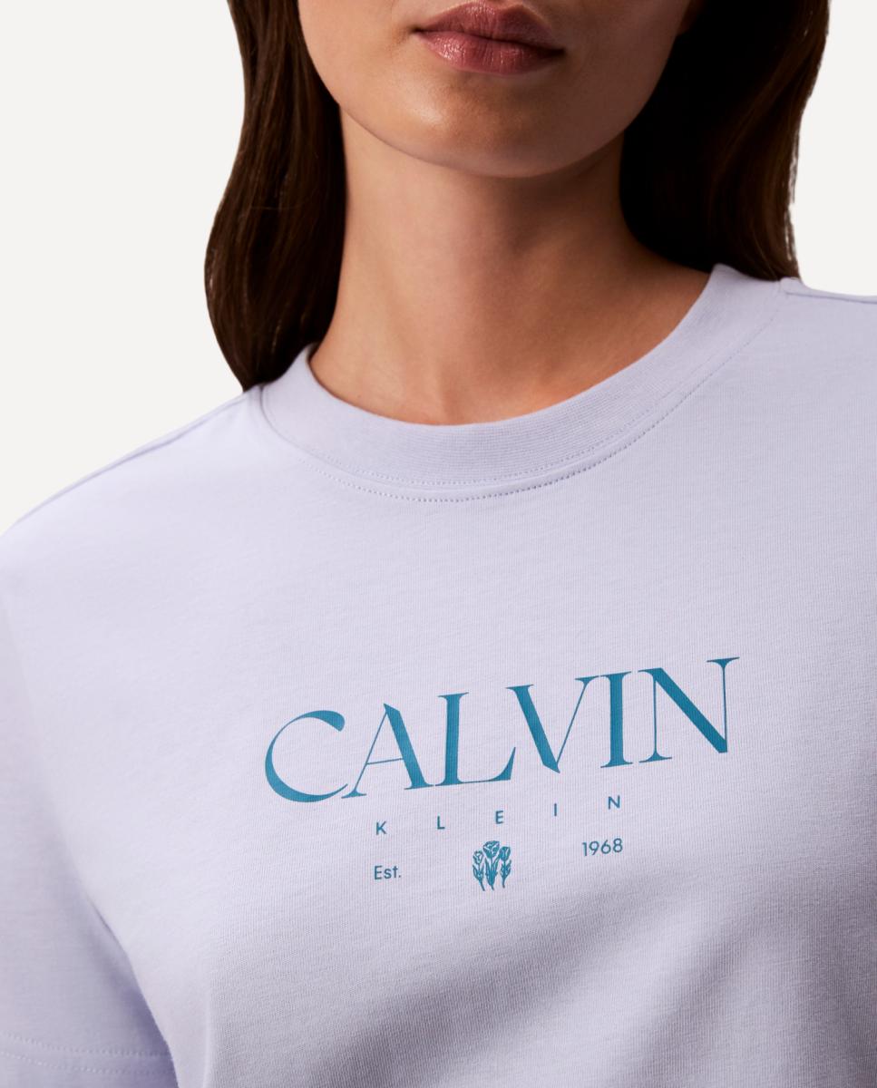 T-shirt com Logótipo Azul-claro-5