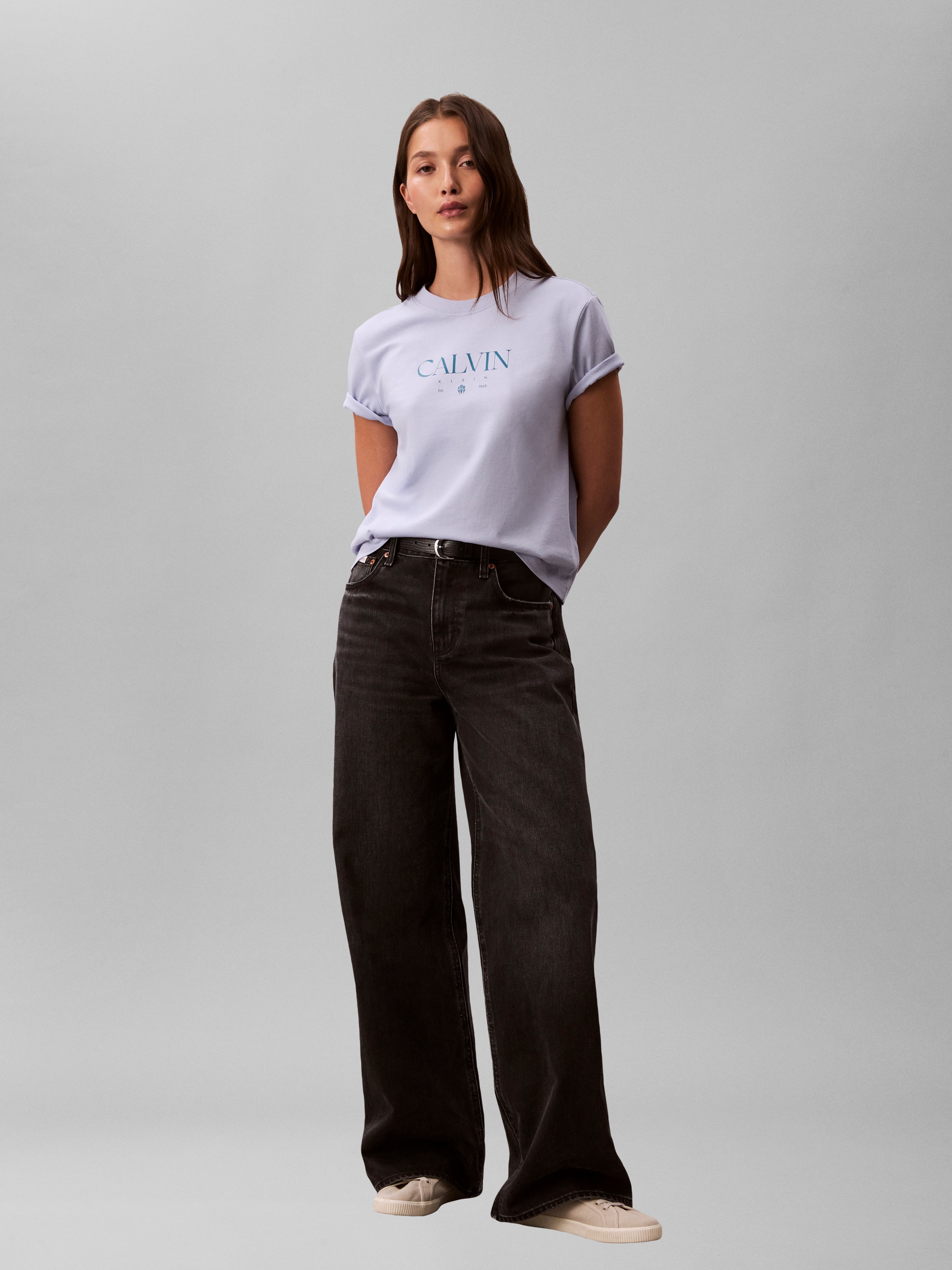 T-shirt com Logótipo Azul-claro-6