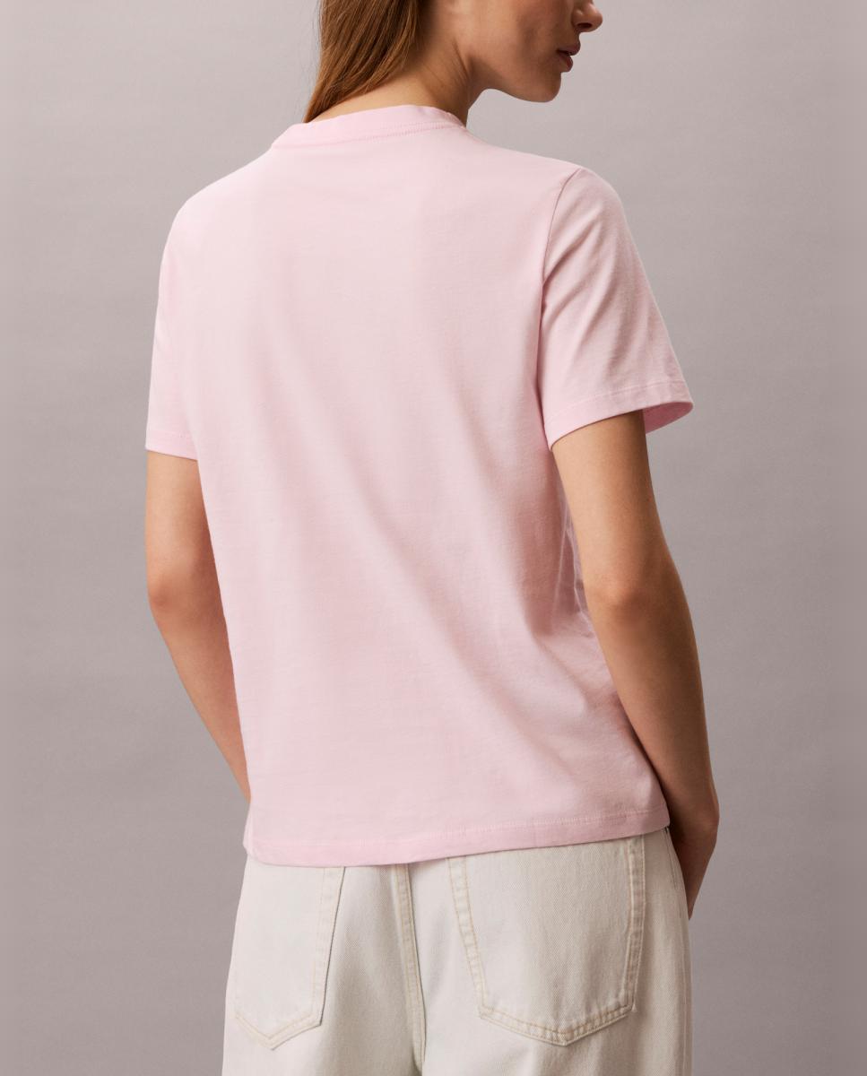 T-shirt Clássica com Logótipo NYC Rosa-claro-2