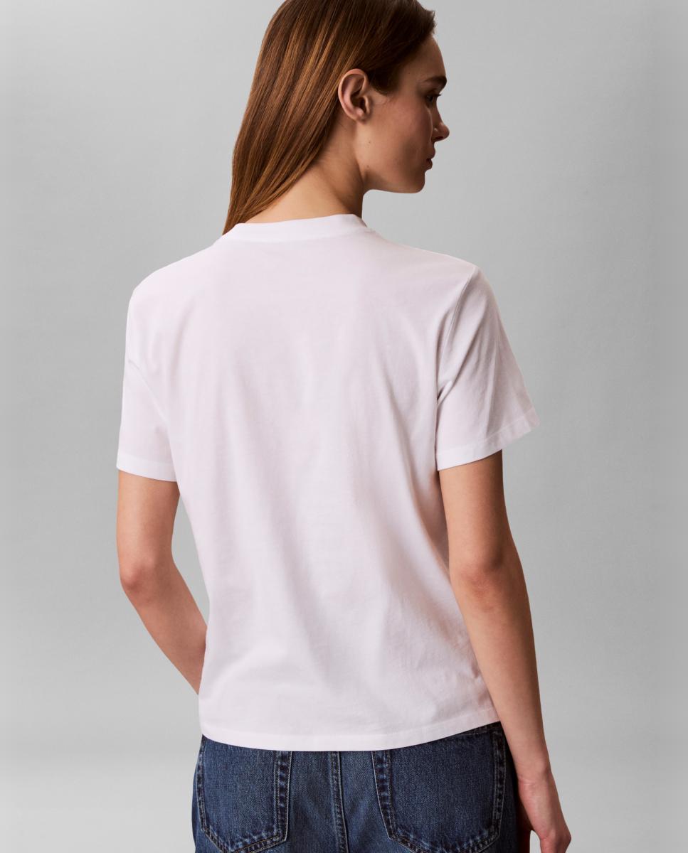 T-shirt Clássica com Logótipo Branco-2