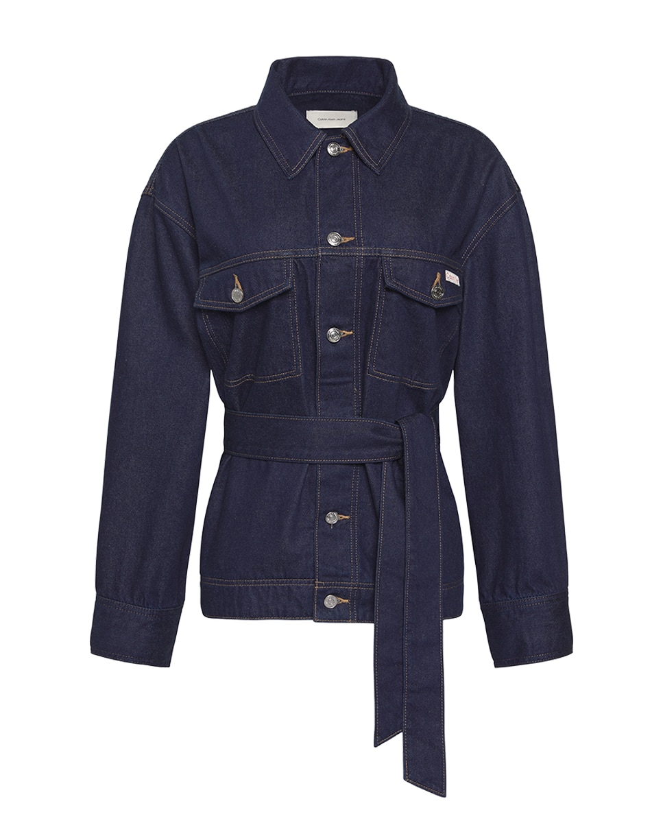 Imagem 0 de Casaco de Ganga com Cinto