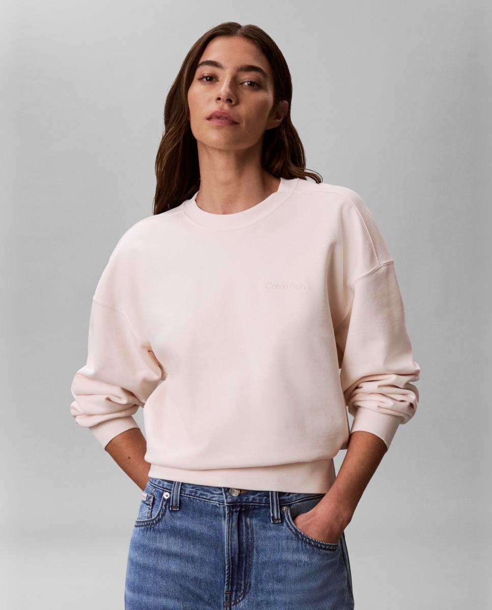 Imagem 0 de Sweatshirt de Felpa com Decote Redondo