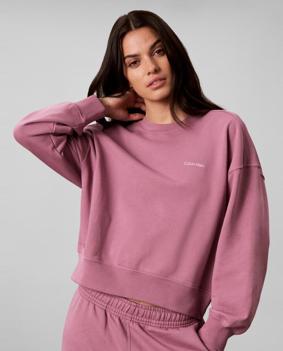Imagen 0 de Sudadera de mujer felpa cuello redondo Lila