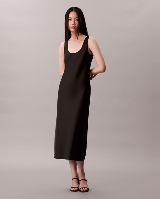 Vestido satinado de mujer