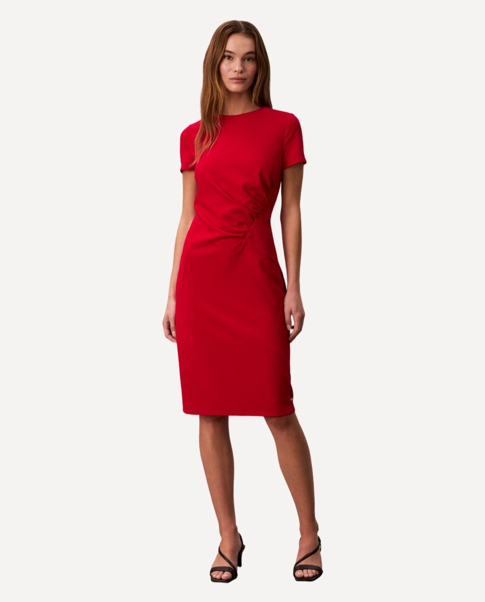 Imagem 0 de Vestido de Crepe com Manga Curta