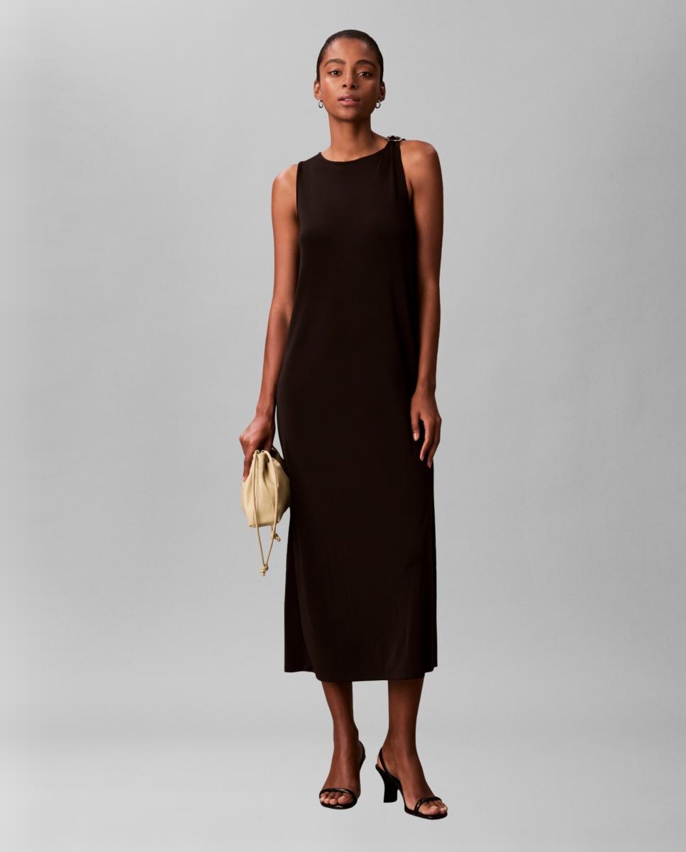 Calvin Klein - Vestido de mujer refinado sin mangas.