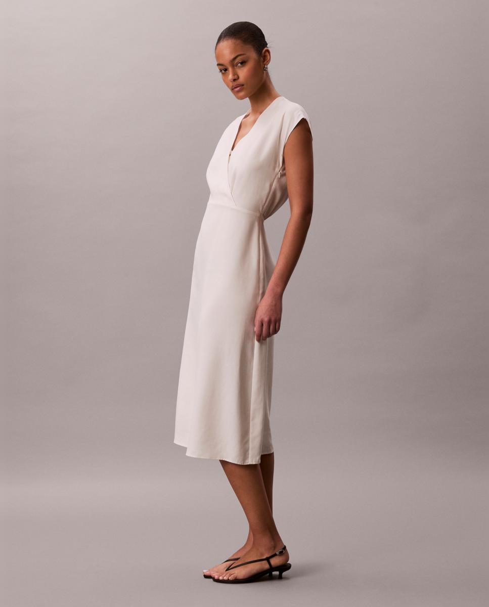 Vestido de Tencel e Linho Cru-3