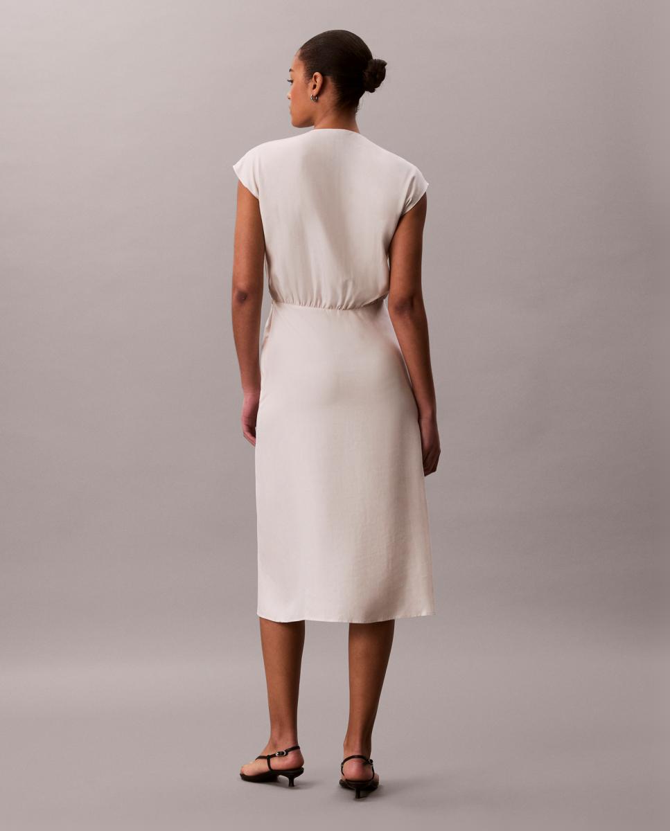 Vestido de Tencel e Linho Cru-4